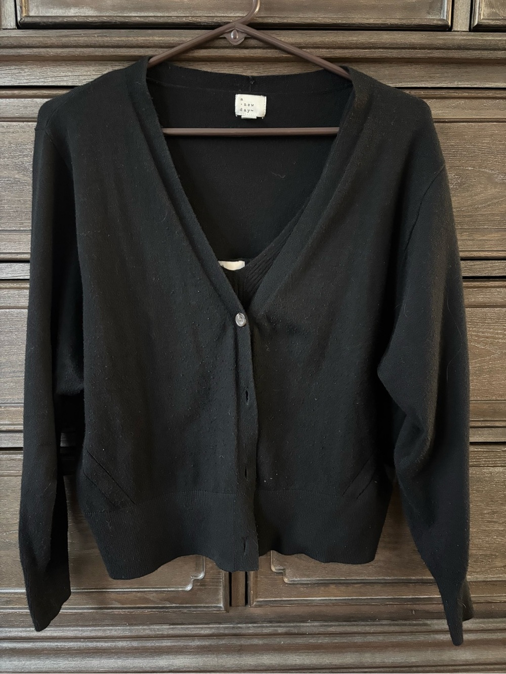 A New Day Sweater Tank w/ Matching Cardigan - Black - Picture 4 of 4